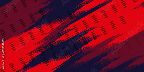 Halftone dots red and blue color pattern gradient grunge texture background. Dot pop art comic sport style modern.vector