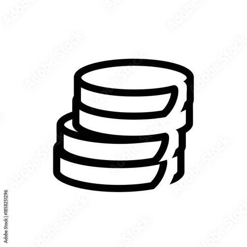 Stack of Coins Illustration for Financial and Economic Concepts