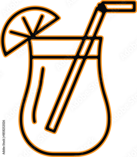 Refreshing citrus drink Vector