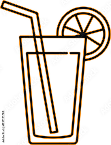 Refreshing lemonade in a glass Vector