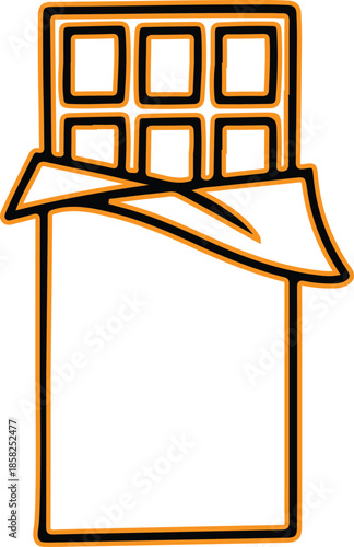 Chocolate bar gift Vector