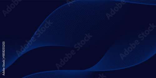 Premium background design with diagonal dark blue line pattern. abstract dark blue background. wavy lines background.