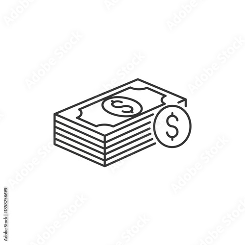 Financial Investment and Money Management Concept Illustration for Business