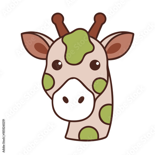 A funny cow cartoon vector illustration features a cute brown farm character with reindeer antlers for a happy Christmas art drawing isolated on white