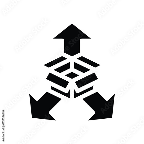 extendable solid icon vector design good for web or mobile app