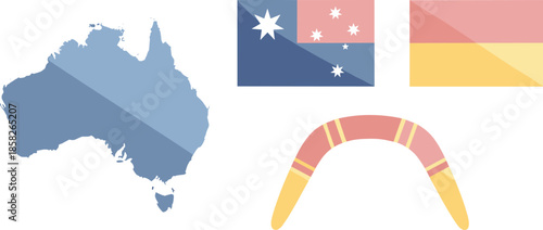 Australian symbols and flag