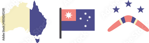 Australian symbols and flag