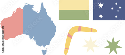 Australian symbols and flag