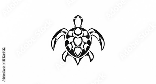Black vector illustration of a creepy abstract spider lily flower silhouette combining nature and tarantula insect elements into a symbolic tattoo art design for Halloween