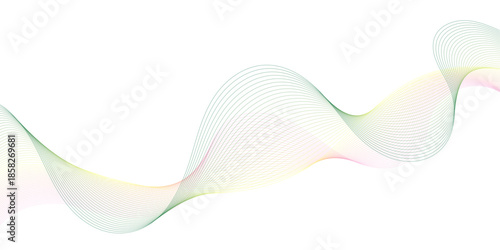A minimalistic abstract background featuring flowing, wavy lines in black and light blue.
The lines curve gracefully across a clean white backdrop, forming soft wave-like patterns