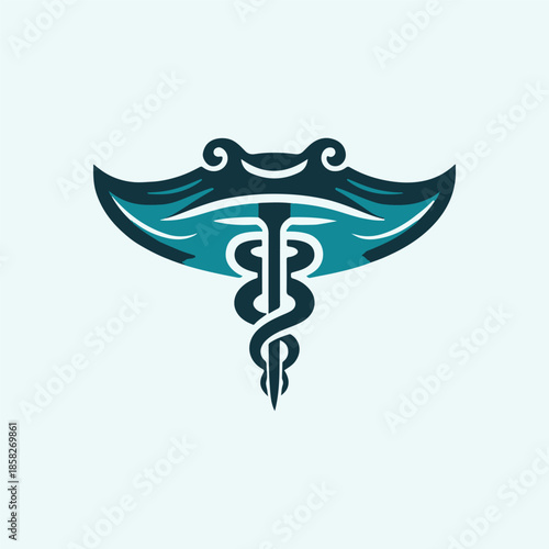 Stingray Caduceus Logo