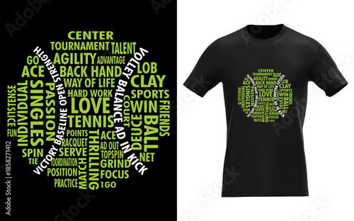 Tennis Ball Word Cloud