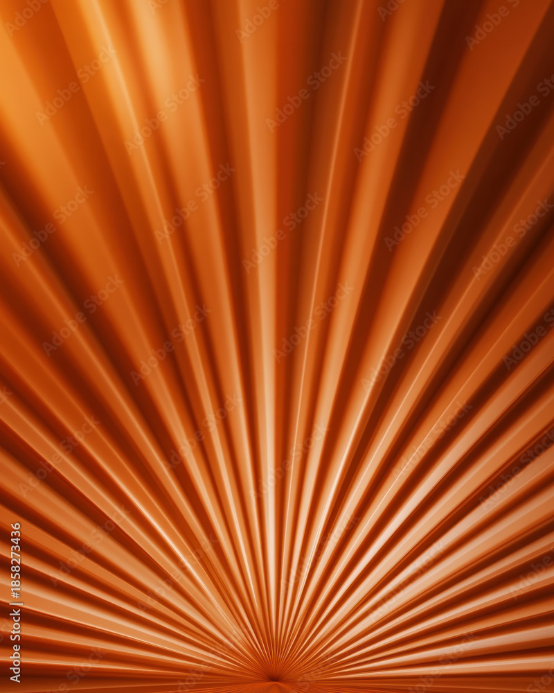 Obraz premium Terracotta Instagram story with a central sunburst design and gradient rays. Two photo placeholders are on the bottom, with text space at the top