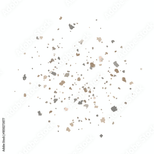 Abstract scattered debris particles vector.