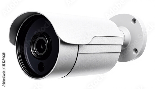 Outdoor CCTV Security Camera Isolated on White