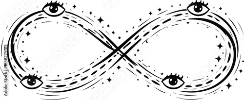 Infinite Cosmic Eyes Awareness Infinity Symbol