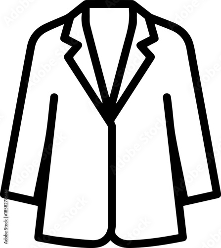 Christmas party blazer silhouette for women.eps