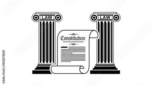 The Constitution Document Between Two Pillars of Law.