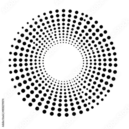 Glowing bubbles forming a spherical pattern.