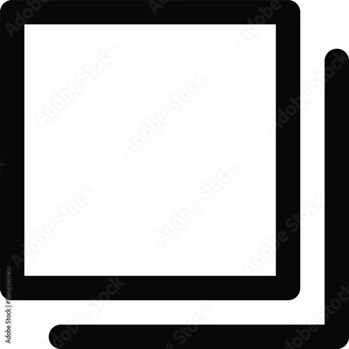 Multiple layers stacked window interface icon