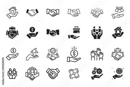 Business hand vector icon illustrator