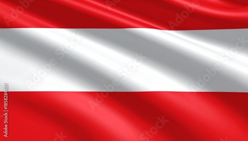 Free Download Austrian national flag with red top and bottom stripes and white middle band in horizontal layout - GFXLoad