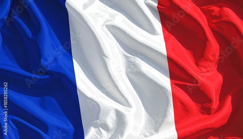 france flag waving in the wind