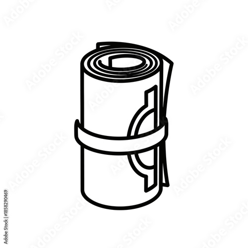 Outdoor Camping Sleeping Mat Rolled Up for Easy Packing and Travel