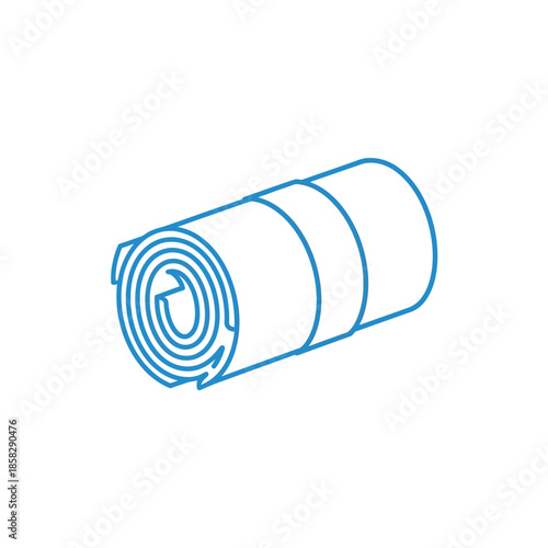 Outdoor Camping Sleeping Bag Rolled Up for Adventure Travel