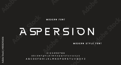 Modern Bold Font. Regular Italic Number Typography urban style alphabet fonts for fashion, sport, technology, digital, movie, logo design, vector illustration