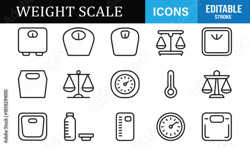 Body weight and BMI tracking line icons