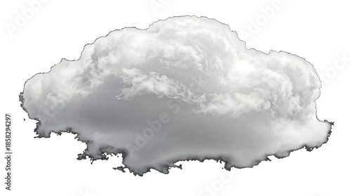 Large fluffy cumulus cloud with soft edges