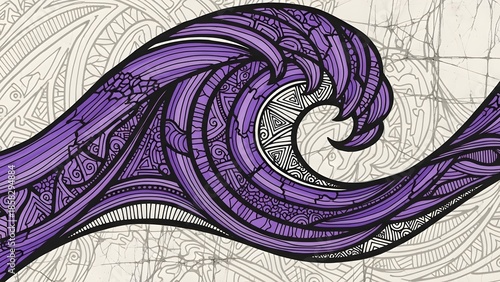 Purple Wave Pattern