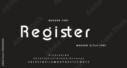 Abstract modern urban alphabet fonts. Typography sport, technology, fashion, digital, future creative logo font. vector illustration