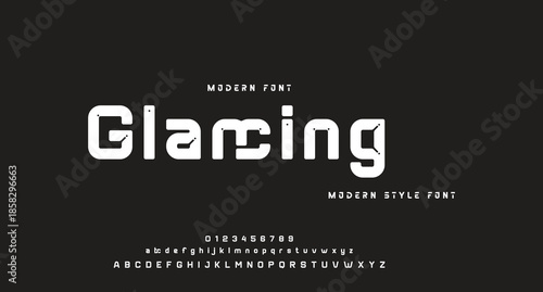 Abstract modern urban alphabet fonts. Typography sport, technology, fashion, digital, future creative logo font. vector illustration