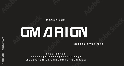 Abstract modern urban alphabet fonts. Typography sport, technology, fashion, digital, future creative logo font. vector illustration