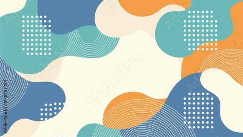 Modern abstract vector background with abstract design elements on a colorful background