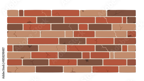 Brick Wall Texture Illustration Detailed, Textured, and Rustic Background Design Element