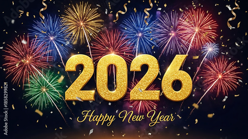 Happy new year calendar to 2026