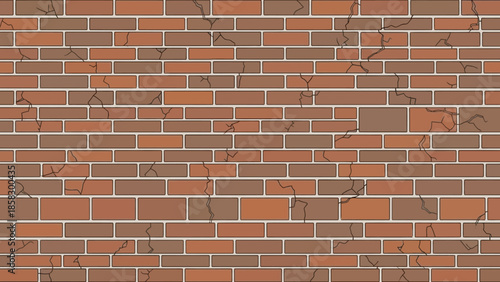 Brick Wall Texture A Rustic Background with Cracks and Imperfections for Design