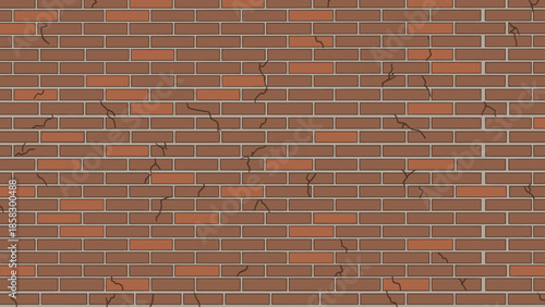 Brick Wall Texture Illustration Aged, Textured, and Architectural Background for Design