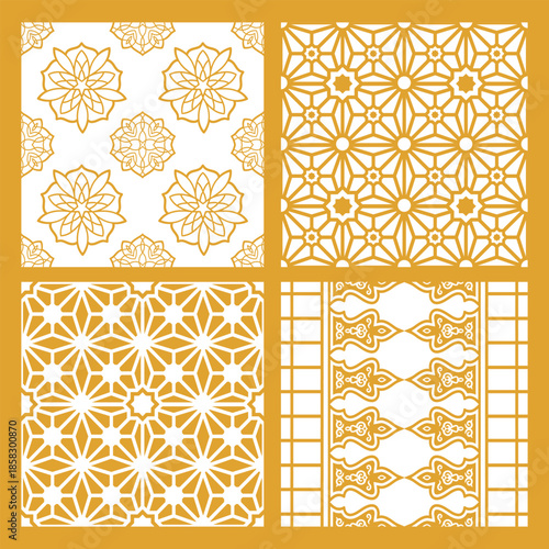 Luxury United Arab Emirates Style Pattern Backgrounds for Elegant Cultural Design