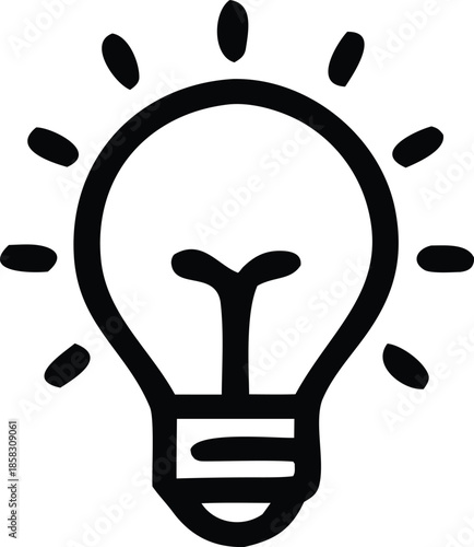 Hand holding lightbulb idea Vector