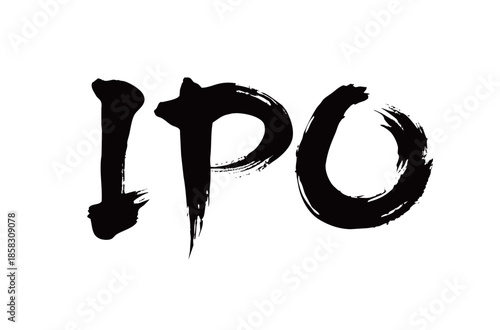 IPO矢量书法手写毛笔字
