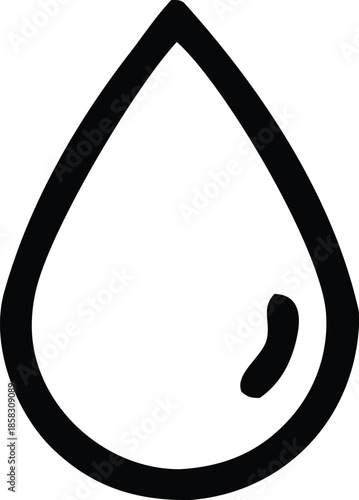 Simple water drop illustration Vector