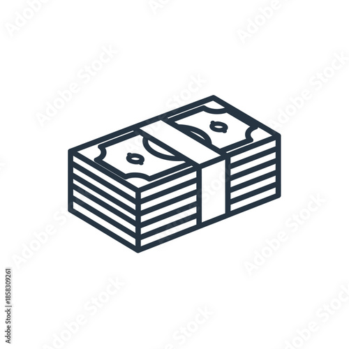 Stack of Cash Illustrating Financial Prosperity and Wealth Accumulation