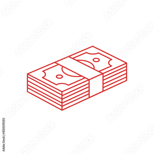 Stack of Cash Money Dollars for Financial Success and Wealth Management