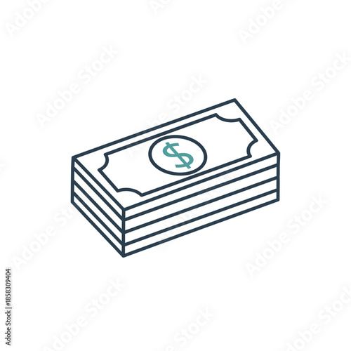 Stack of Cash Money Bills for Financial Success and Wealth Management