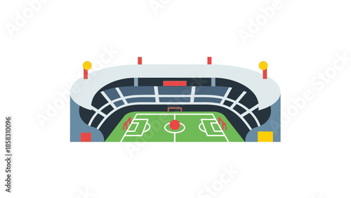 football stadium vector 