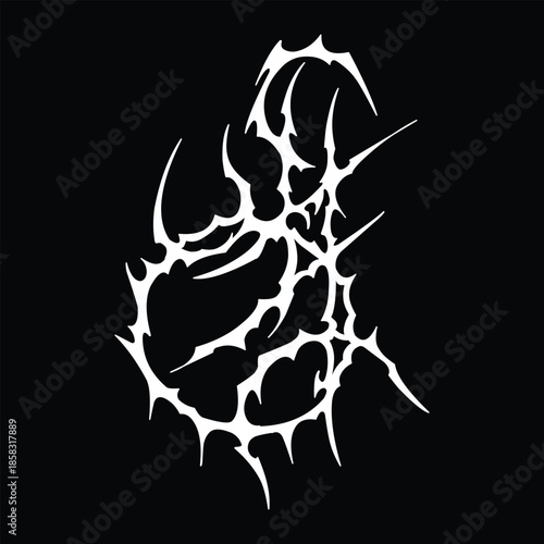 Foto Edgy underground aesthetic sigil for tattoo inspiration.